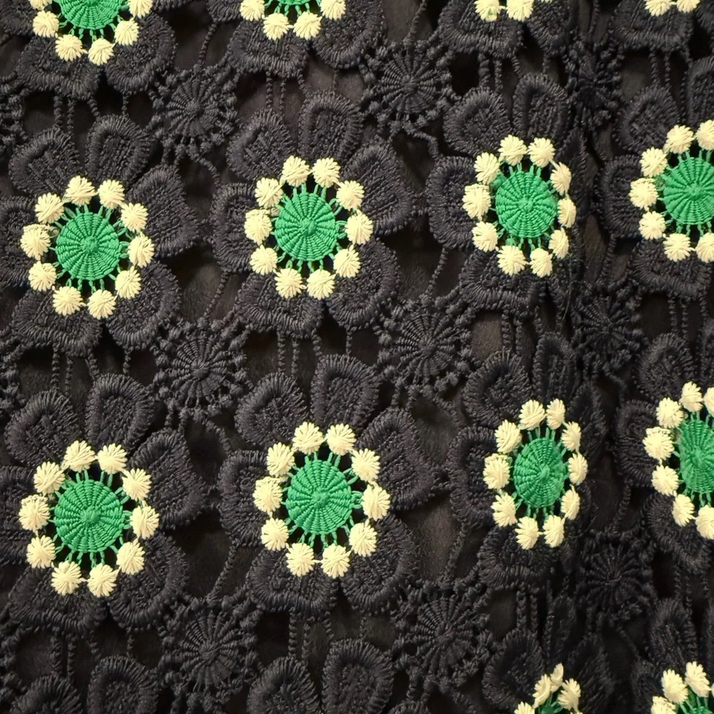 J Crew Green and White Embellished Pencil Skirt - Picture 9 of 11